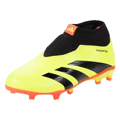 Adidas Jr. Predator League LL FG Soccer Cleats (Solar Yellow/Black/Solar Red) • $80