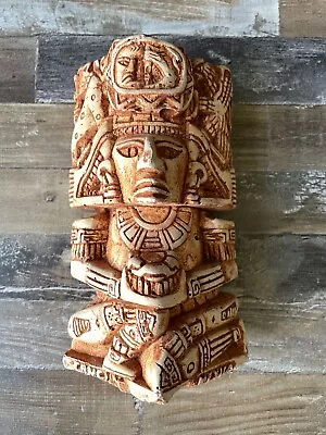 Ceramic Carved Aztec Mayan Statue Statuette Mexico • $15