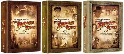 The ADVENTURES OF YOUNG INDIANA JONES Complete Collection Vol 1 2 3 New DVD 1-3 • £106.23