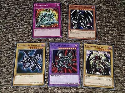 Yugioh Red-eyes Black Metal Dragon Summoned Skull Metalmorph Set Mil1 / Ledu • $12.62