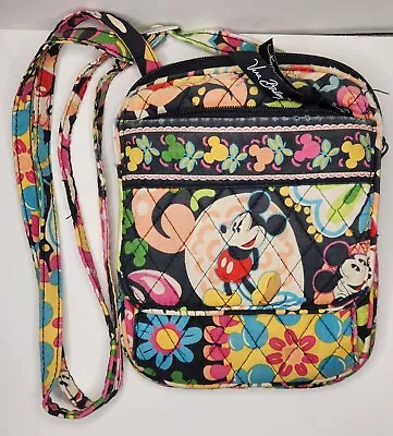 Vera Bradley Disney Parks Mini Hipster Crossbody Purse Midnight W/Mickey Mouse • $9.99