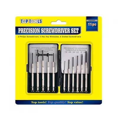 11 Pc Precision Screwdriver Repair Set For Jewellery Watch Laptop Mobile Glasses • £1.98
