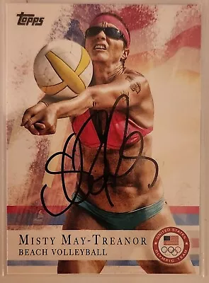 🏐🏅🥇2012 Topps U.S. Olympic Team  Misty May-Treanor Hand Signed Card #40 • $25