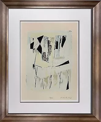 Marino MARINI Lithograph SIGNED Ltd EDITION  Quadrille” '62 +Custom FRAME 20x24 • $1170