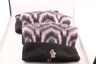 Moncler Black Purple Berretto Tricot Winter Hat $310 • $99.40