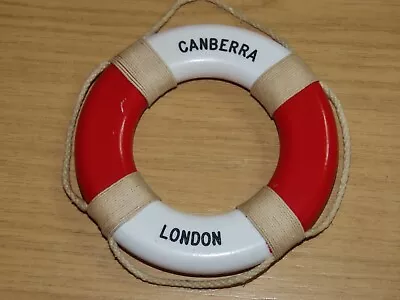 BP323: Vintage Cruise Liner - Canberra London - Lifebuoy Ring • £5