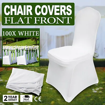 $224.89 • Buy VEVOR 50/100PCS Chair Covers Spandex Folding Banquet White Covers Wedding Party