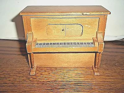 Vintage Doll House Player Piano Music Box 5  X 4.25  X 2.5  • $11