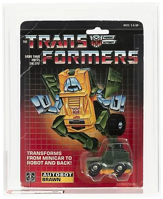 Vintage 1984 Hasbro Transformers Series 1 Brawn MOC AFA 60 • $595