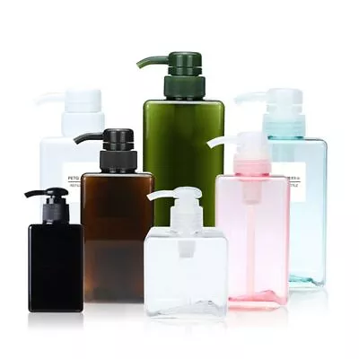 Plastic Empty Clear Hand Sanitizer Shampoo Soap Dispenser Liquid Pump Container • £3.86