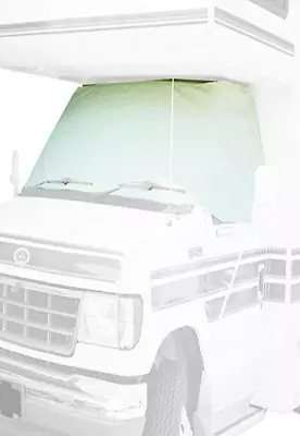 2409 White Class C Chevy 2001-2015 Windshield Cover (RV Motorhome With Mirror Cu • $94.99
