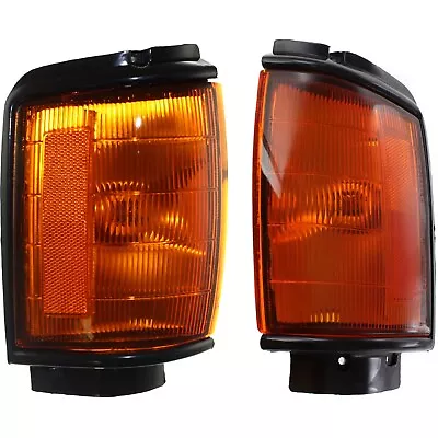 Corner Light For 84-86 Toyota Pickup W/ Black Trim Set Of 2 LH RH W/ Bulbs • $44.55