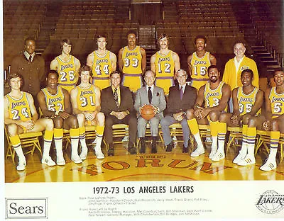 1972 1973 Los Angeles Lakers 8.5x11 Team  Photo Chamberlain Basketball Nba  Aba • $5.95