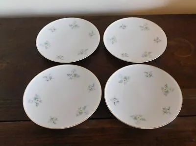 4 Bread Plates - H. Royal Selb Germany Hc748 - Heinrich - Floral W/ Gold Rim • $15