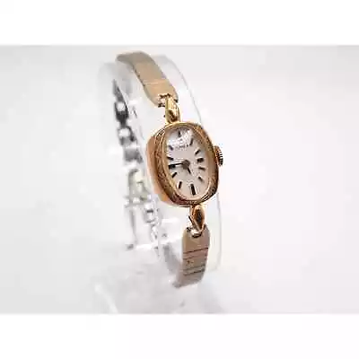 Vintage Timex Women Wind Up Watch Running 14mm Gold Tone • $25.19