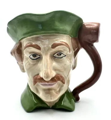 Vintage Toby Mug Military Man Mustache 4.5  Green Marked  Molly & Me '77  MINT • $15.95