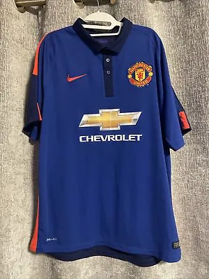 Genuine Manchester United 2014/15 Football 3rd Shirt Size XL Daley Blind #17 • £18.99