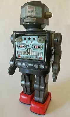 Vintage 1967 SWIVEL-0-MATIC ASTRONAUT ROBOT TIN BATTERY TOY HORIKAWA JAPAN • $100