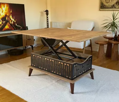 Extendable Coffee Table  Lift Top Coffee Table Coffee To Dining Table CITY • £329.99