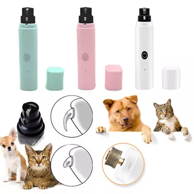 Quiet Electric Pet Nail Grinder Safe Trimmer Grooming Care Tool For Dog Cat Paws • £7.74