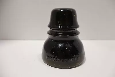 Vintage Brookfield Amber Glass Telephone Insulator • $26