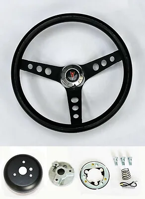 $97.95 • Buy 1967 1968 LeMans GTO Firebird Grand Prix 13 1/4  Classic Black Steering Wheel