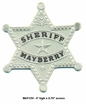 Andy Griffith Mayberry Sheriff Badge Patch  - May12v • $7.99
