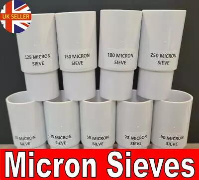 £4.99 • Buy Nylon Micron Mesh Stackable Sieve 5 10 25 50 75 90 125 150 180 250 380 550