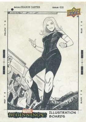 IB35 SHARON CARTER 2022(2023) Upper Deck Marvel Beginnings ILLUSTRATION BOARDS • $4.99