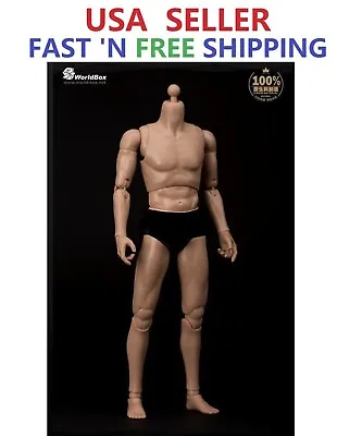WorldBox 1/6 Scale Narrow Shoulder Male Figure Body STRONG DURABLE AT011 • $36