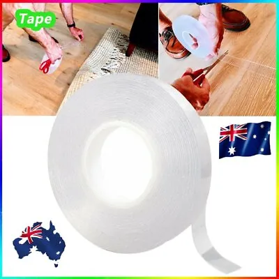 Multi-Function Nano Tape Transparent Reusable Traceless Fixed Double Side CG • $11.26