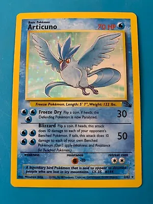 $16.50 • Buy Articuno 2/62 Fossil Set Holo Rare Vintage 1999 Pokemon Card