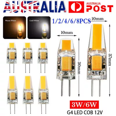 Dimmable G4 COB 3W 6W LED Light Bulb Capsule Lamp Replace Halogen Bulb AC DC 12V • $12.88