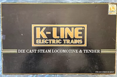 K-Line DIE-CAST PRR K3680-9628S Mikado Steam Engine & Tender With Railsounds+ob • $365