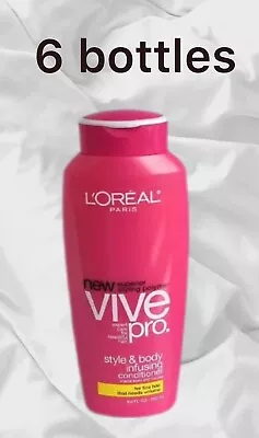 6 Pack L'Oréal Vive Pro Style & Body Volume Infusing Conditioner Fine Hair 8.5oz • $39.97
