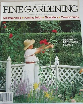 $3.99 • Buy Taunton FINE GARDENING Magazine 1993 December Bulbs Perennials Campanulas Plant 