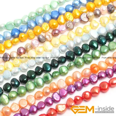 $3.79 • Buy 6-7mm Freeform Freshwater Pearl Stone Beads For Jewelry Making Strand 13  YB
