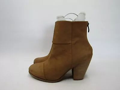 Vince Camuto Womens Size 9 M Brown Leather Zip Ankle Fashion Boots Bootie • $31.34