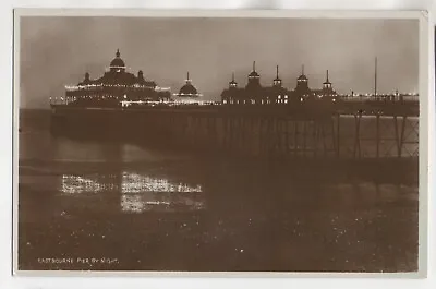 Postcard C1930 - Sussex Eastbourne Pier By Night • £2.50