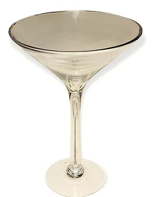 Hand Blown GIANT MARTINI COCKTAIL Glass Centerpiece Display 13   Jumbo Extra Lar • $59.99