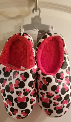 Minnie Mouse Slippers By Disney Red/Black/white Women's Size XL 11-12 • $15