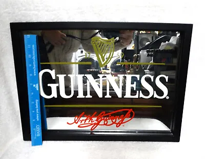 SALE-VTG Guinness&Co. Genuine Official Merchandise Bar Pub Mirror Sign 18''X13  • $44.99