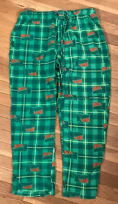 Mountain Dew Logo Mens PJ Pajama Pants Elastic Waist Drawstring  Size Large • $7.50