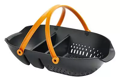 Fiskars Garden Harvest Basket For Flowers And Vegetables Durable Plastic Black • $21.59