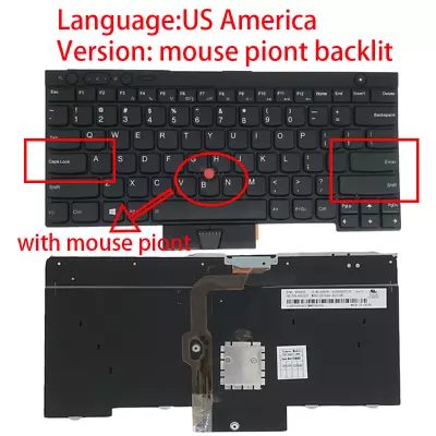 US Backlit Keyboard For IMB LenovoThinkpad T530 T430 W530 X230 04x1353 04X1240 • $36.80