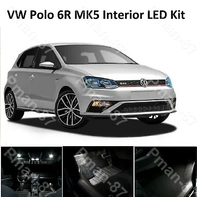 2018 NEW VW Polo 6R 2010-2016 8pc MK5 V LED Interior Upgrade White Xenon Kit  • $16.02