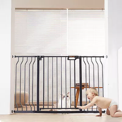 VEVOR Baby Gate Safety Stair Gate Dog Barrier Doorway 749-1346mm Wide 762mm Tall • $61.99