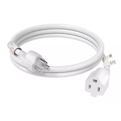 FIRMERST 3 Ft Extension Cord 14 AWG Heavy Duty 1875W 15A Prong White UL Listed • $11.22