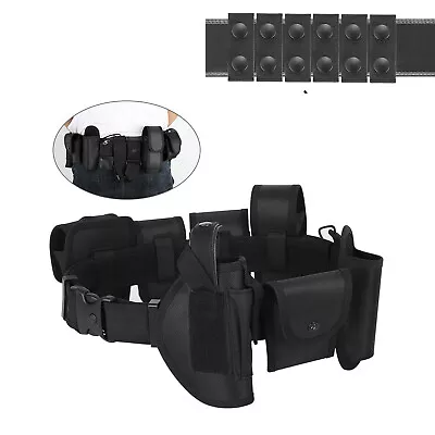 10 IN 1 Versatile Security Tactical Equipment System Duty Belt Set W/Belt Keeper • $24.90