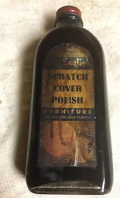 Vintage Old English Scratch Cover Polish In Glass Bottle • $5.29